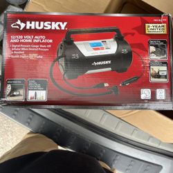 Husky 12/120 Volt Corded Electric Auto and Home Inflator