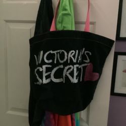 Black & Pink Victoria’s Secrets Cloth Tote Bag