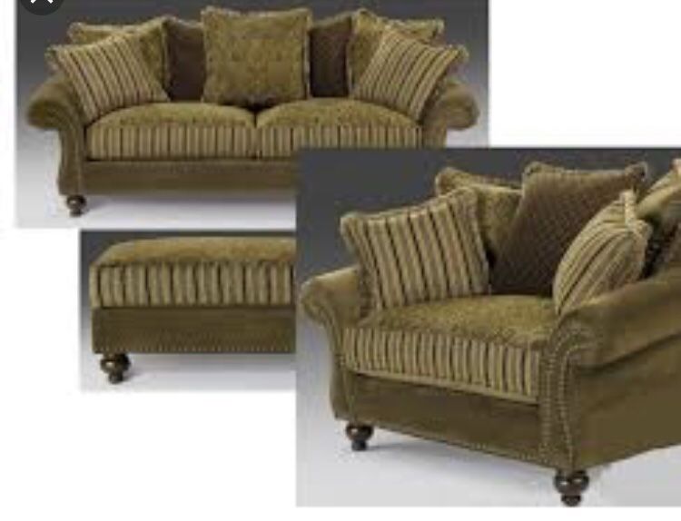 Sofa set by Cindy Crawford “Woodrow” collection