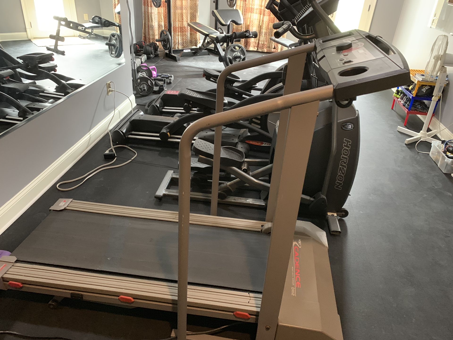 Treadmill, home gym, gravity rider, lateral thigh strider