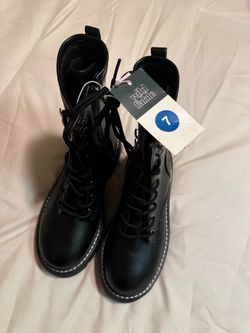 Wild Fable Black Combat Boots Size 7