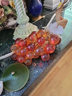 Vintage acrylic grapes