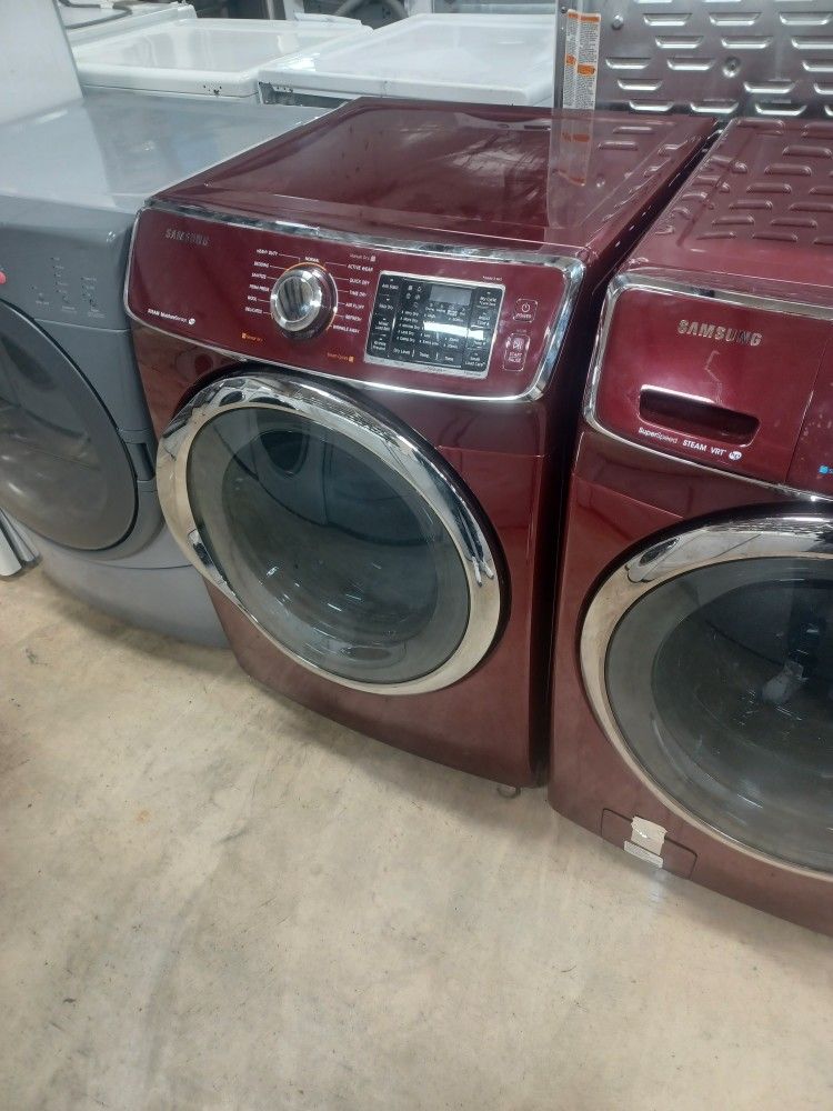Samsung washer and dryer set works.Good 90 day, warranty.I fix and sell washers and dryers