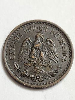 1906 Mexico Un Centavo Antique Coin