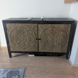 Cabinet, Bench, Chairs