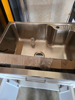 Stainless Steel Sink with Cabinet