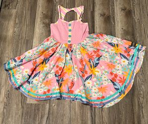 Matilda Jane Girls Tank Summer Dress With Pockets. Size 10.