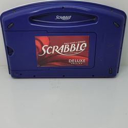 Scrabble Deluxe Edition Full-Size Travel w/Rotating Board | 2010 | Complete