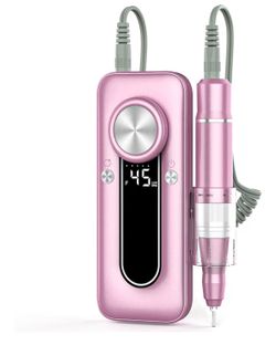 Rechargeable 45000RPM Nail Drill Electric File LCD 11 Bits