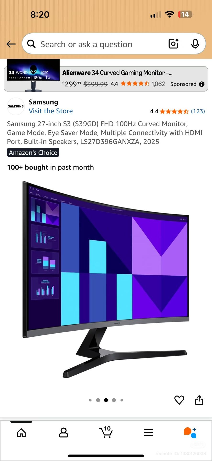 Samsung 27inch High resolution Monitor