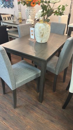 Gray dining set