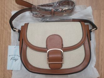 KASQO Crossbody PURSE, With Vegan Leather Shoulder Bag
