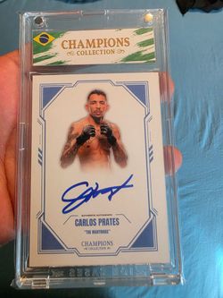 Carlos Prates champion collection autographed card