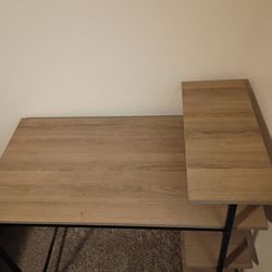 Computer Desk with shelves today only sale