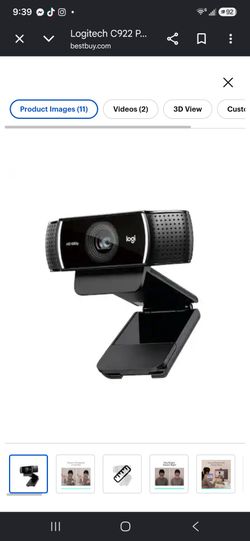 Logitech C922 Pro HD 1080p Webcam