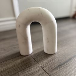 Threshold Studio McGee Decorative Arch Sculpture White Stone Modern Freestanding