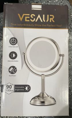 Vesaur 10” Lighted Makeup Desk Mirror