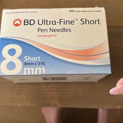 BD Ultra fine short pen needles 8mmX31G Diabetic