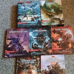 D&D (5th & 2nd Edition) And Pathfinder(1st Edition) Books