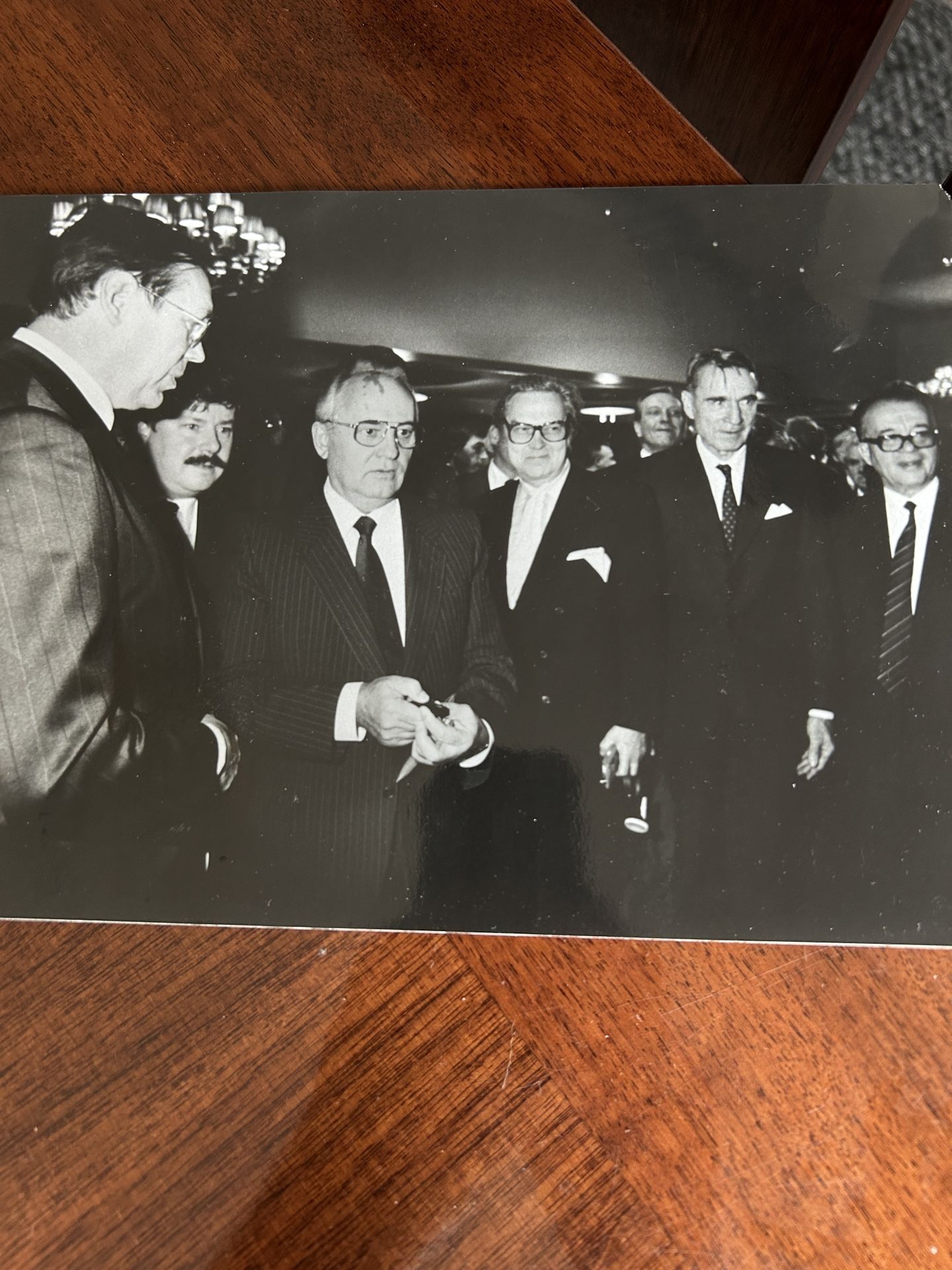 Historical Gorby 7“ X 9“ Vintage Black-And-White Photograph