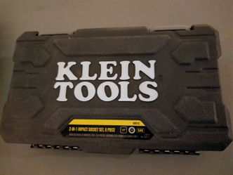 Klein Tools 66010 2-in-1 SAE Impact Socket Set, 6-Piece Tool Set