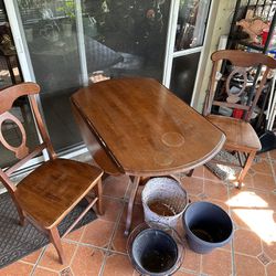 Wooden Table And Chairs Set