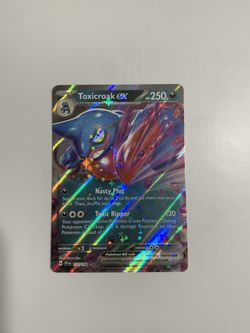 toxicroak ex scarlet and violet pokémon