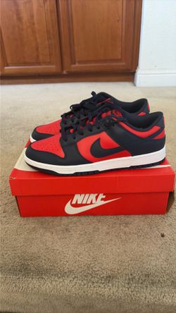Nike dunk Low red & navy blue size 12
