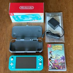 Nintendo Switch Lite Turquoise & Disney Illusion Island Game