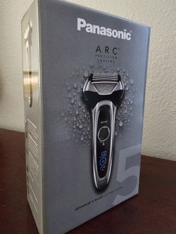 (Brand New) Panasonic ARC5 Electric Razor for Men with Pop-Up Trimmer, Wet/Dry 5-Blade Electric Shaver with Intelligent Shave Sensor