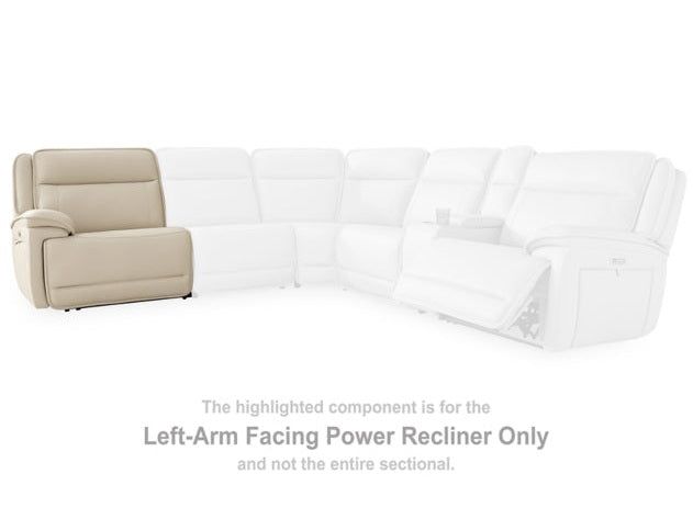 Double Deal Almond LAF Power Recliner U1300158