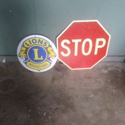 Signs And License Plates 