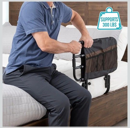 Stander EZ Adjust Bed Rail, Adjustable Senior Bedrail and Safety Assist Railing