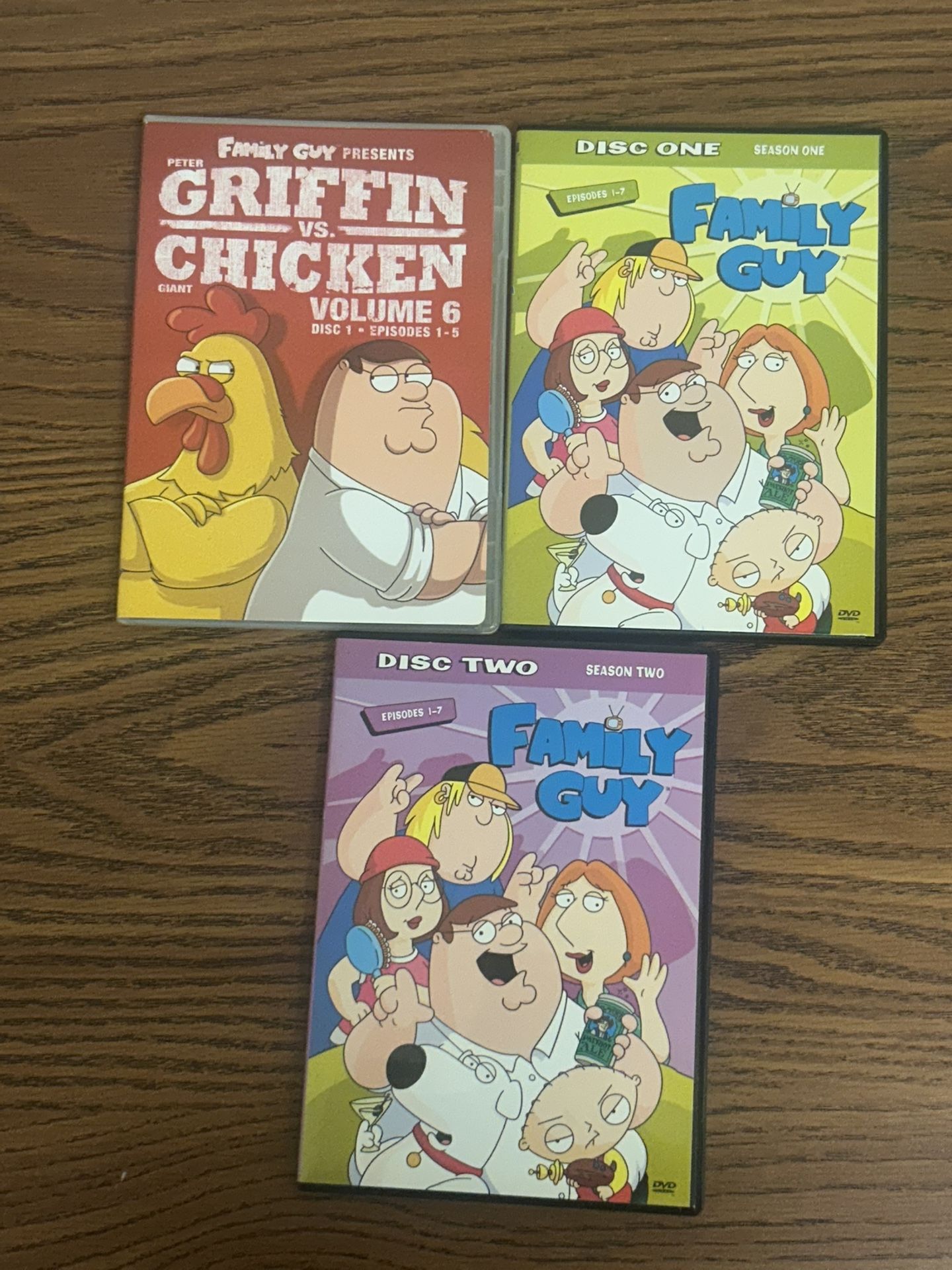 Family Guy DVD Lot – 3 Funny Discs