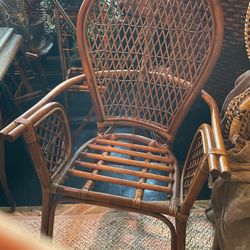 Vintage Bamboo Chair Part Of A Set Of 4