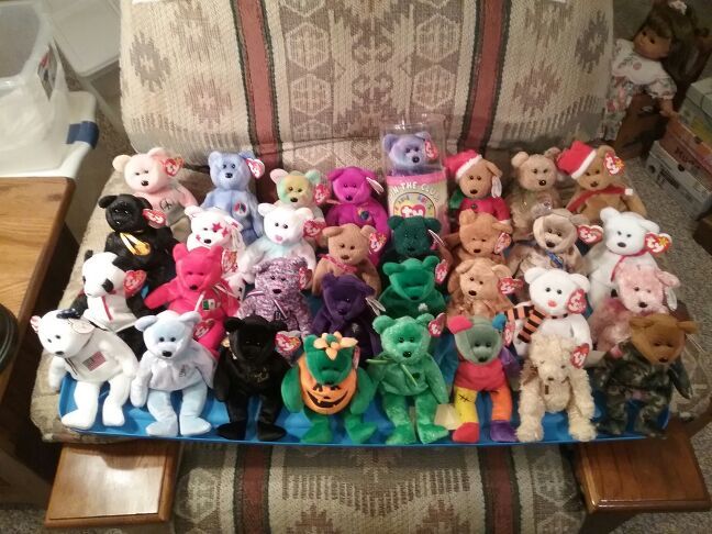 Beanie Babies Bears etc Lot of 33