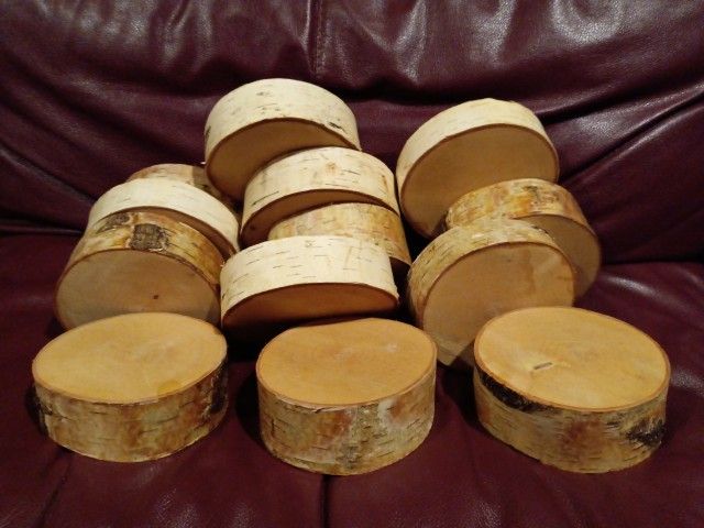 Birch Rounds, 1-½" To 2" High And 5-½" To 6" In Diameter