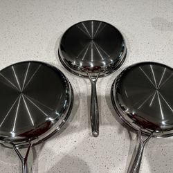 Pampered Chef Stainless Steel 6 Piece Cookware Set