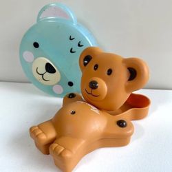 Vintage Collectible Spicey Teddy Bear Grahams Chip Snack Holds 1 Cup Container And His Friend Goes For Free