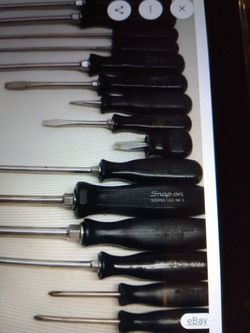 Snap on  used screwdriver. 14 pieces. Mic. Size