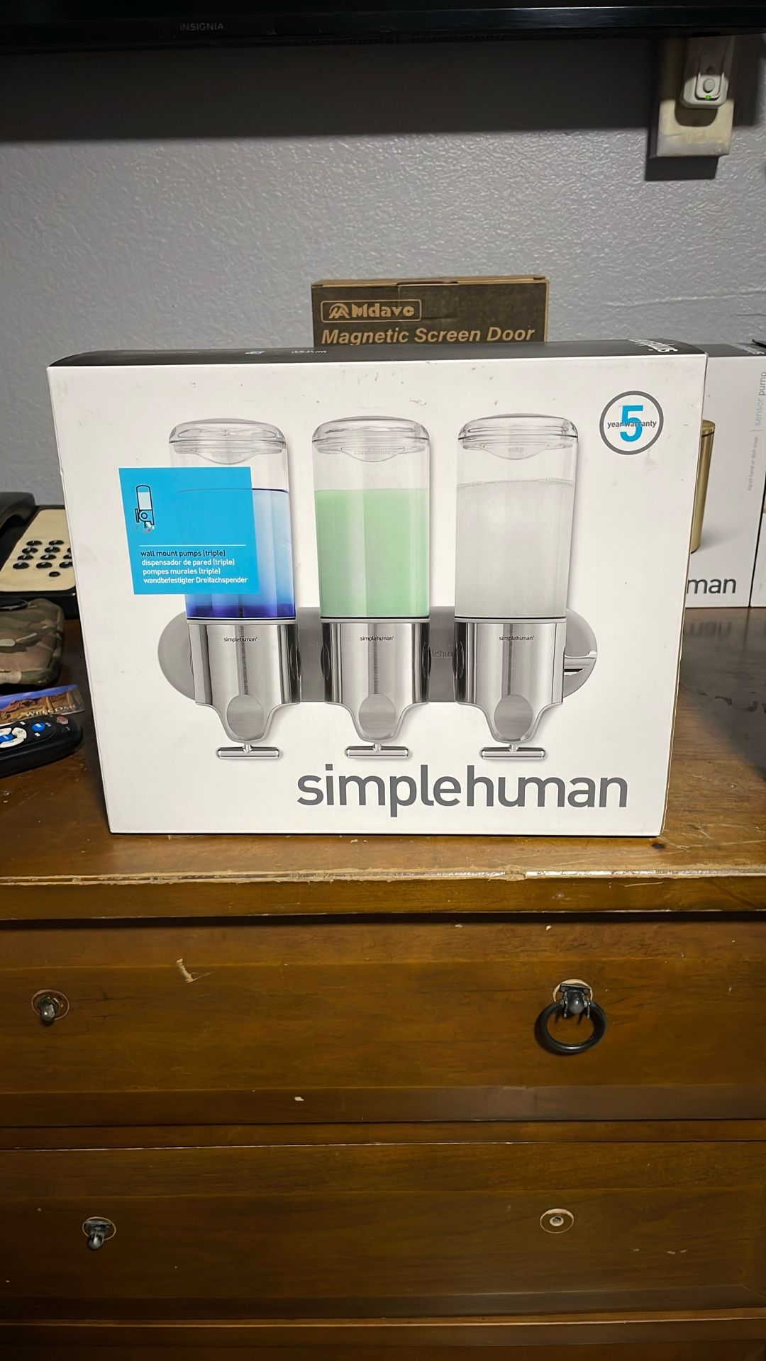 Simple Human Wall Mount Pumps (triple)