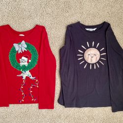 Girl’s Long Sleeve Shirts Size 7/8