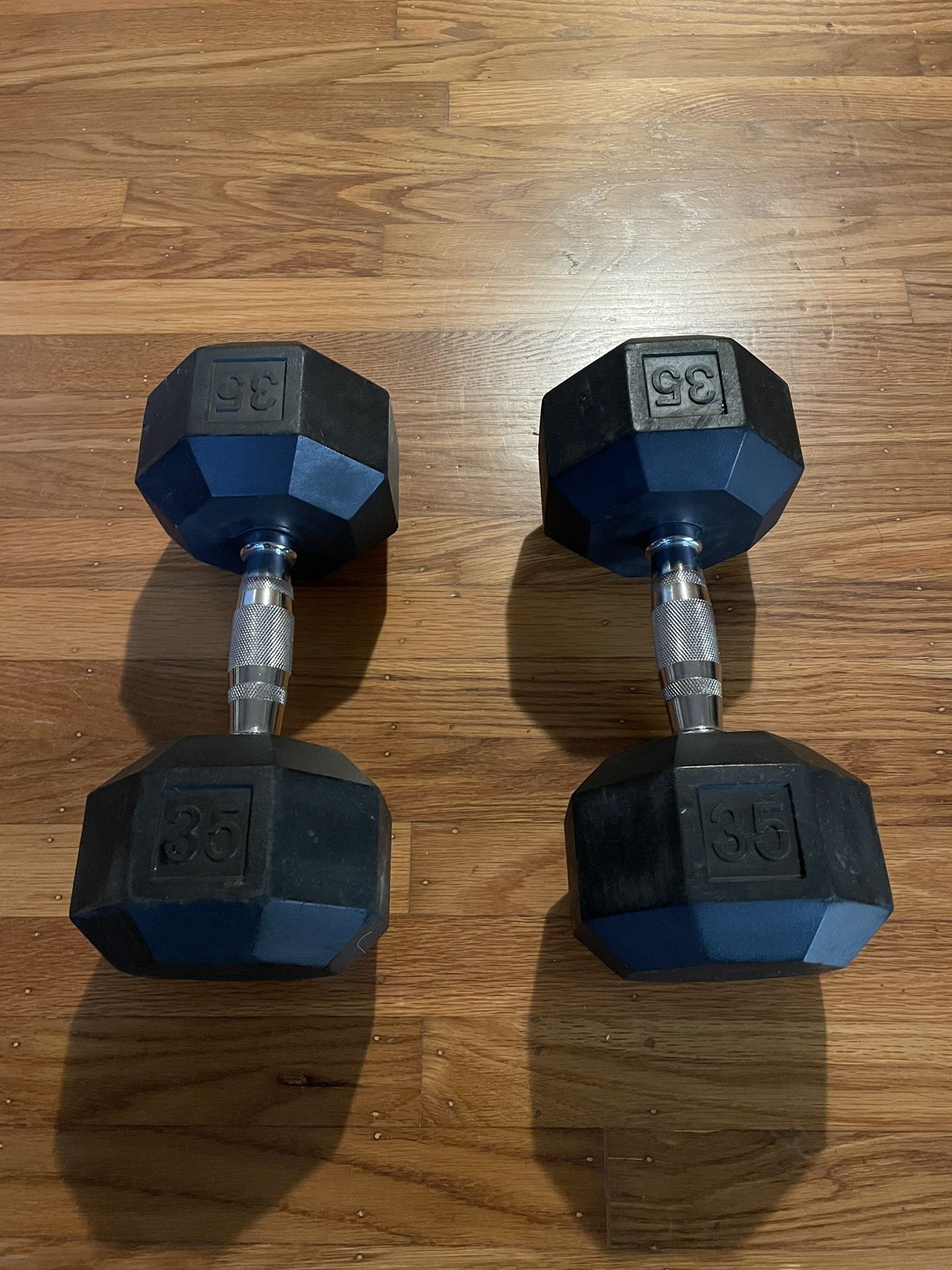 Two 35 lb Dumbbells