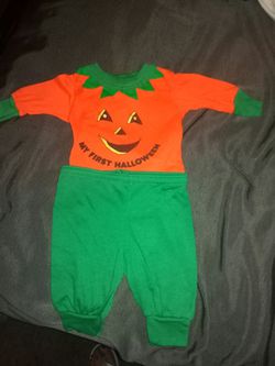 Pumpkin first Halloween costume