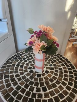Artificial Flowers With Vase