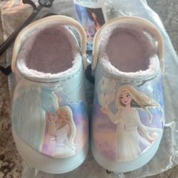 Toddler Girl Disney Frozen Crocs Size 9, 10 and 11