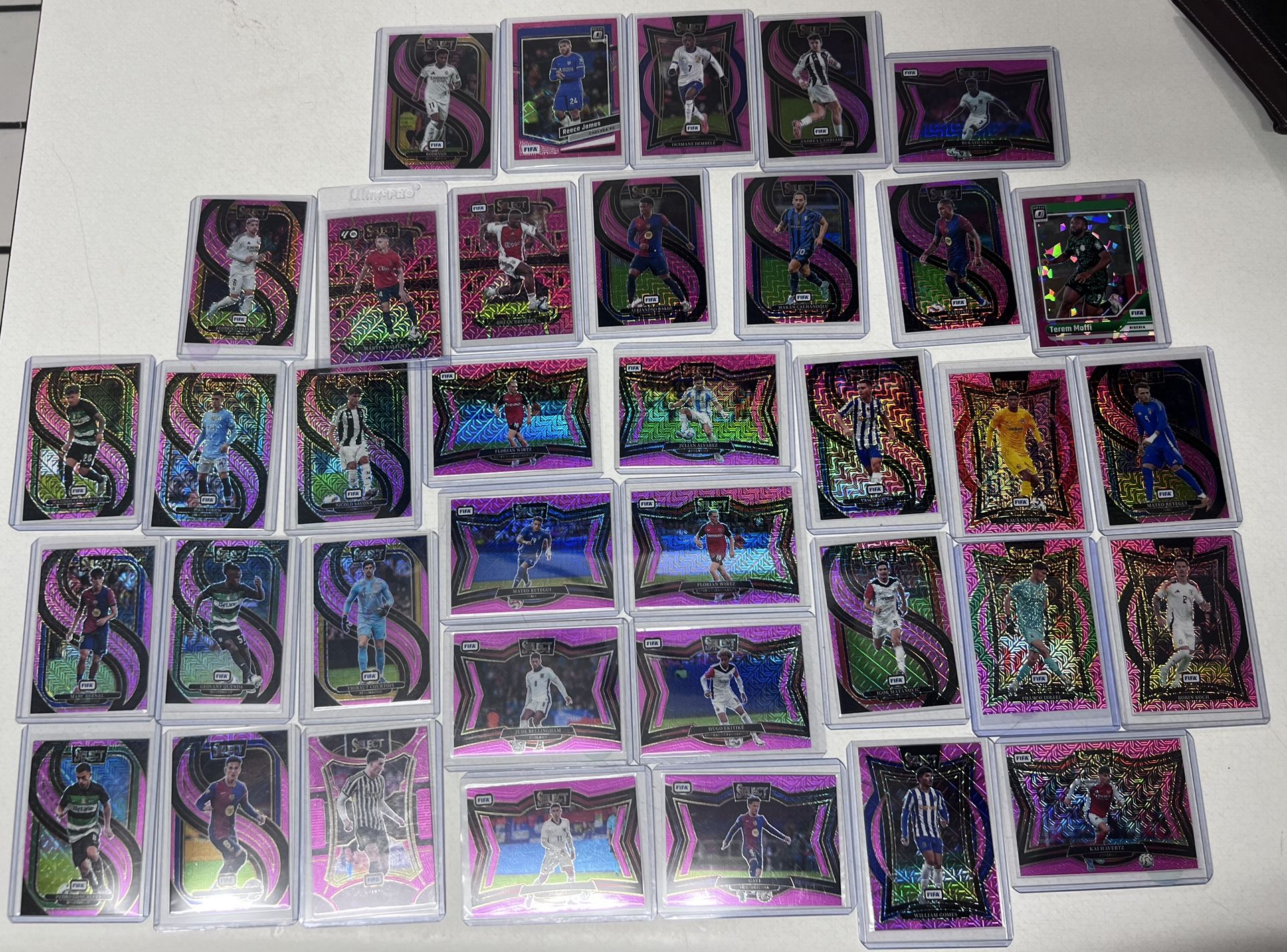 Numbered Soccer Cards