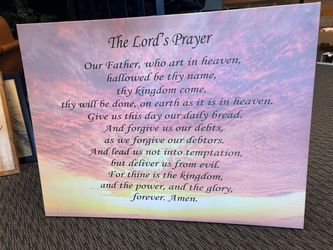 Lord’s prayer wall hanging