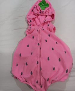 Halloween baby girl strawberry costume
