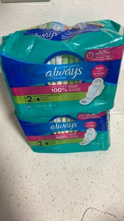 Always ultra thin Pads 2 packs Only $9🙀